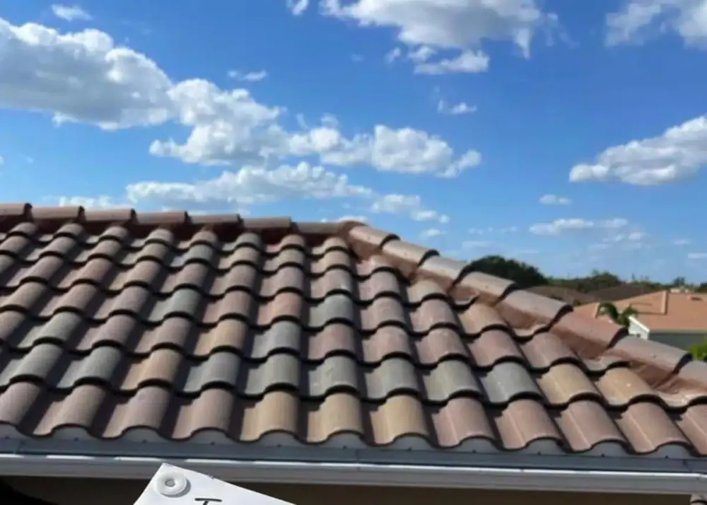 An image of a tile roof.